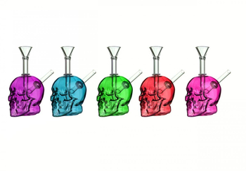 Бонг Bubbler Skull multicolor - Бренд Skull - Магазин бонгов бонгшоп.рф