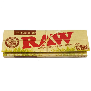 Бумажки RAW Organic Single Wide 50 листов - Бренд RAW - Магазин бонгов бонгшоп.рф